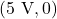 (5\text{ V}, 0)