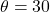 \theta = 30°
