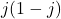 j(1 - j)