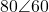 80\angle 60°
