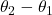 \theta_2 - \theta_1
