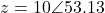 \[z = 10\angle 53.13°\]