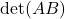 \det(AB)