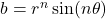 b = r^n\sin(n\theta)