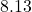 8.13°