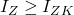 I_Z \geq I_{ZK}