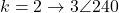 k=2 \to 3\angle 240°
