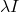 \lambda I
