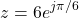 \[z = 6e^{j\pi/6}\]