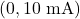 (0, 10\text{ mA})