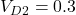 V_{D2} = 0.3