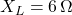 X_L = 6\,\Omega