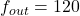 f_{out} = 120