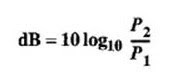 Formula for Decibel