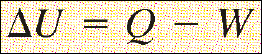 First law of thermodynamics Formula