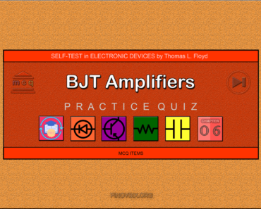 Floyd Self-test in BJT Amplifiers