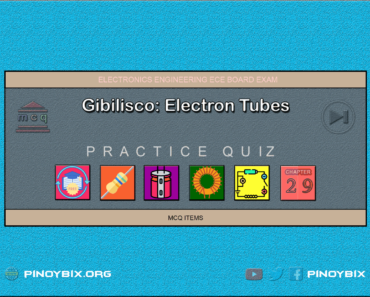 Gibilisco: MCQ in Electron Tubes – Answers Gibilisco: MCQ in Electron Tubes – Answers