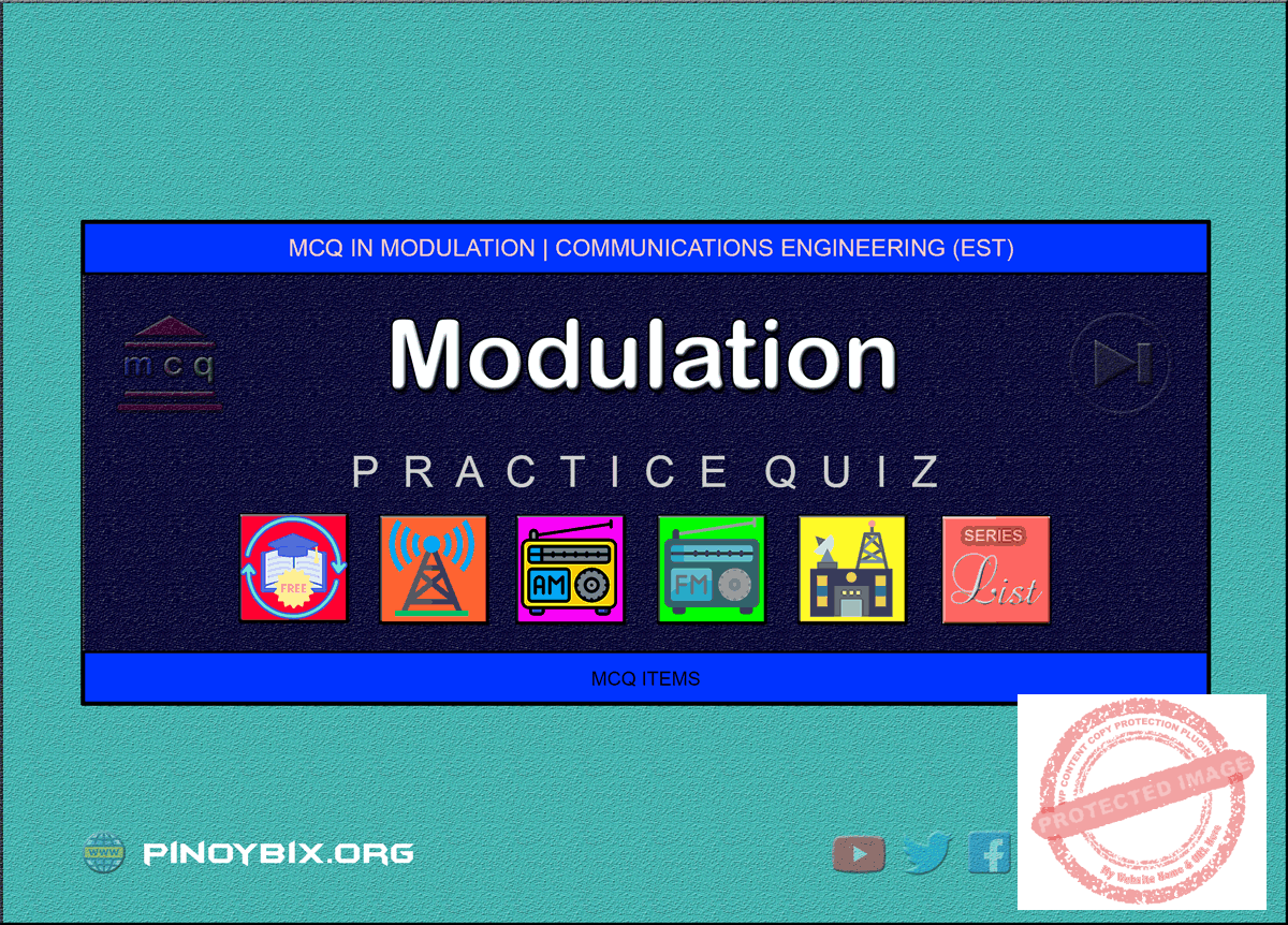 MCQ in Modulation Series ECE Board