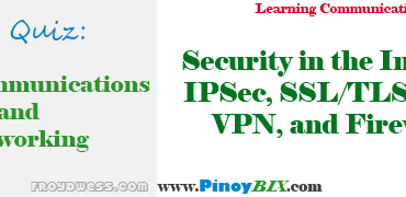 OnlinePracticeQuizinSecurityintheInternet IPSec2CSSL2CTLS2CPGP2CVPN2CandFirewalls 1
