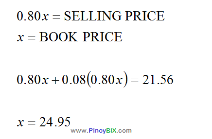 Solution: How much is the book?