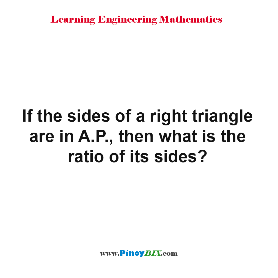 solution-if-the-sides-of-a-right-triangle-are-in-a-p-what-is-the