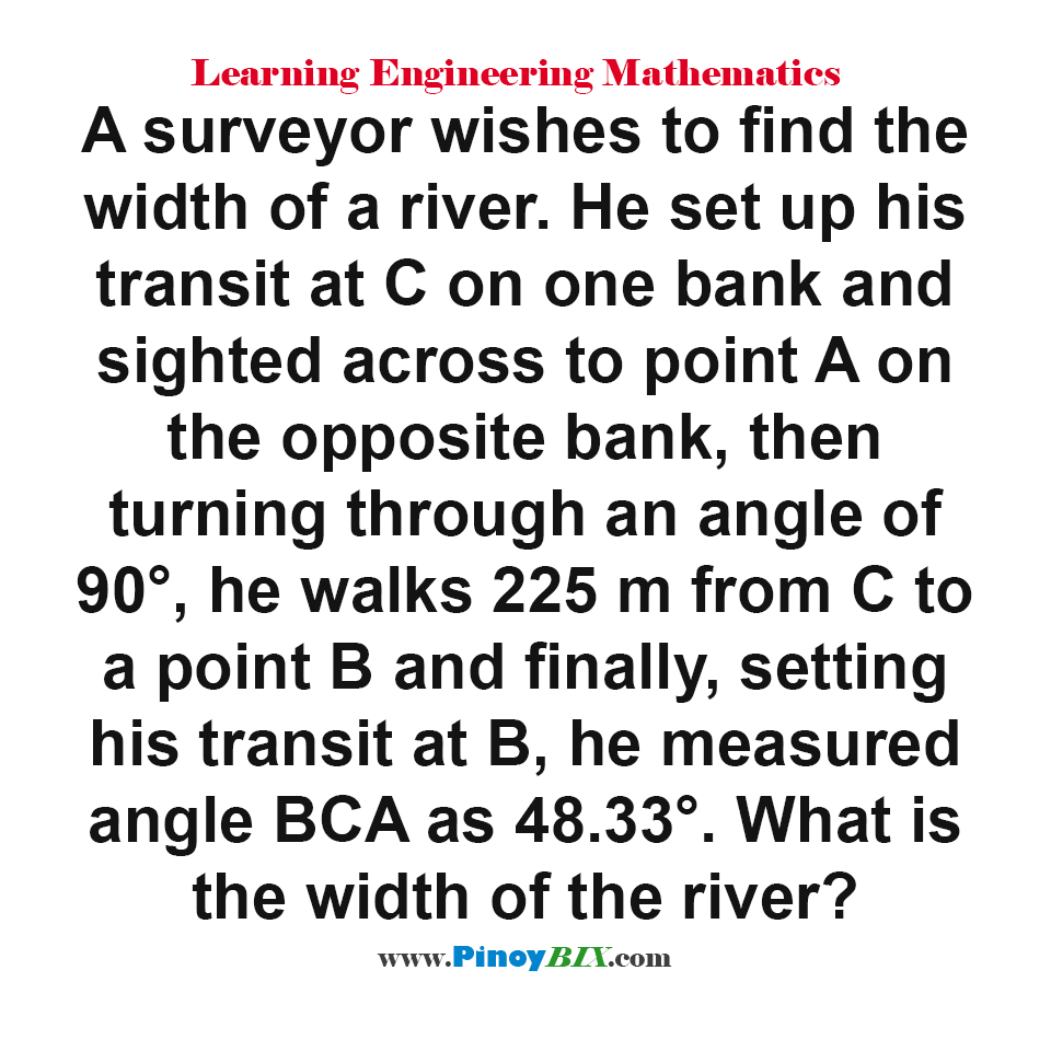 What is the width of the river?