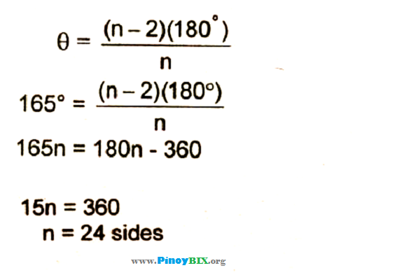 Solution How Many Sides Are In A Polygon If Each Interior Angle