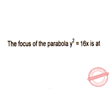 solution math analytic geometry parabola ellipse hyperbola 16 2