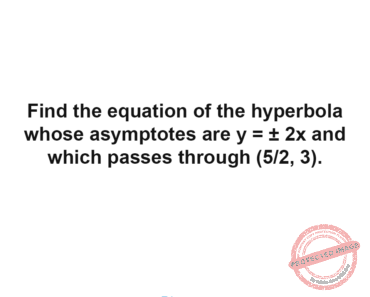 solution math analytic geometry parabola ellipse hyperbola 46 2