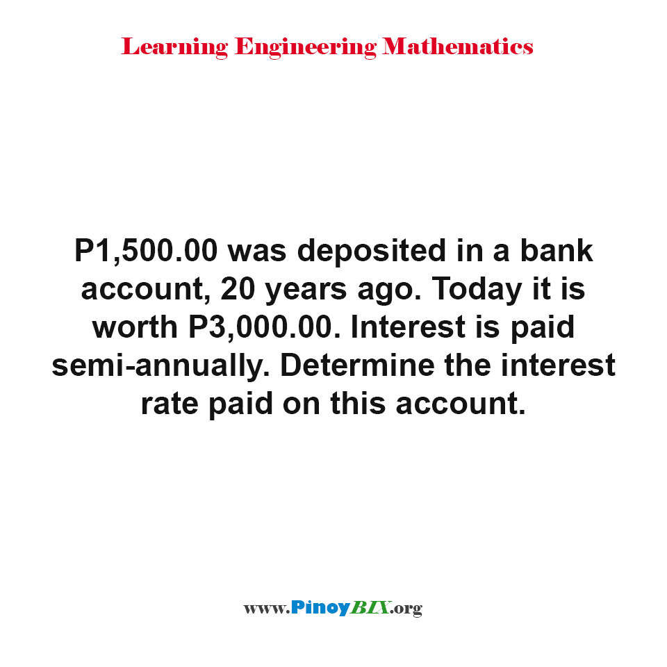 solution-determine-the-interest-rate-paid-on-this-account