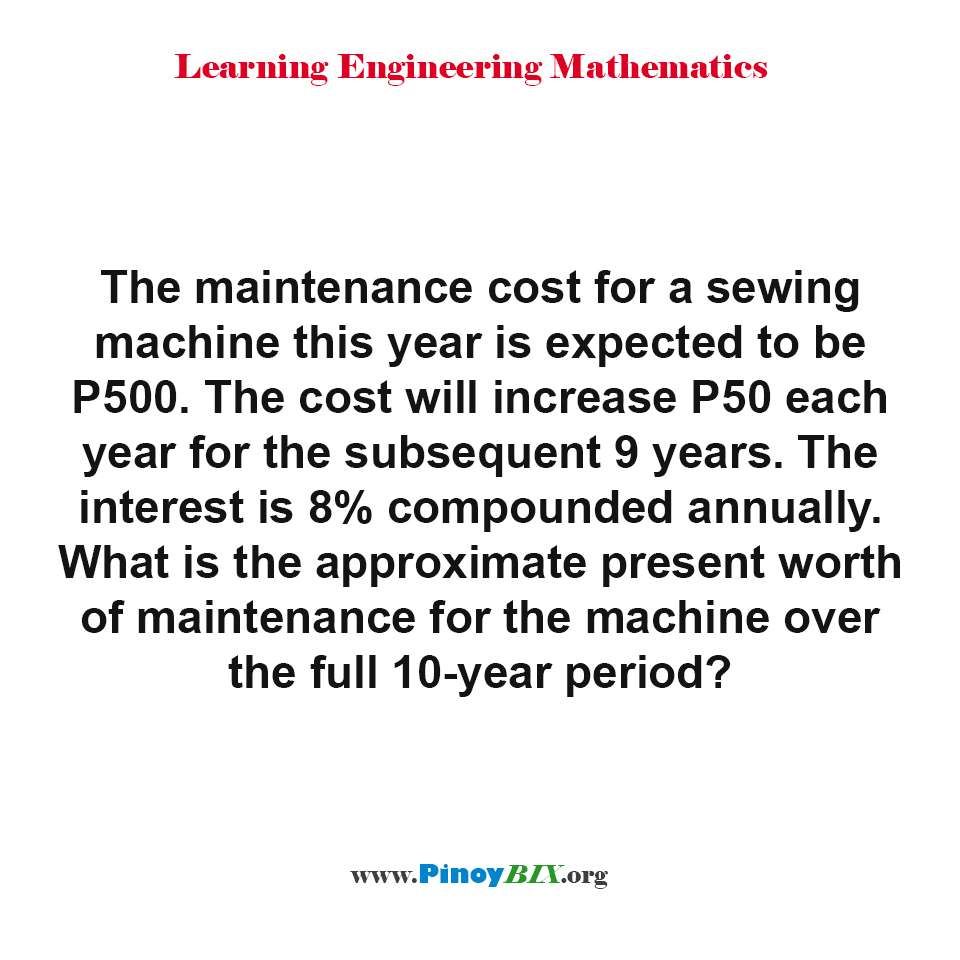 Solution: Determine the semi-annual payment for a debt of P10,000