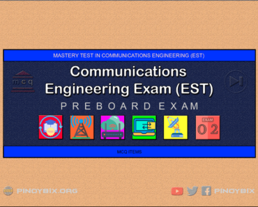 Communications Engineering Mastery Test 2: ECE Pre-Board