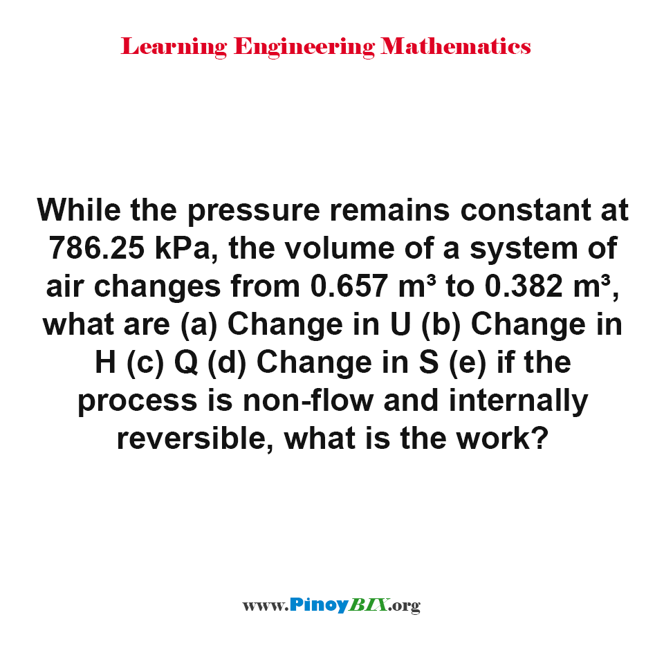 Review: Problem Solving in Isobaric Process 02