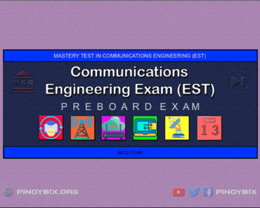 Communications Engineering Mastery Test 13: ECE Pre-Board – Answers