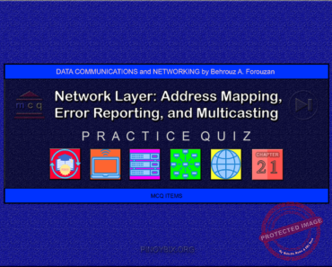 Forouzan: MCQ in Network Layer: Address Mapping, Error Reporting, and Multicasting – Answers