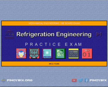 MCQ in Refrigeration Engineering Part 1 | ME Board Exam
