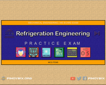 MCQ in Refrigeration Engineering Part 5 | ME Board Exam