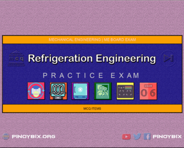 MCQ in Refrigeration Engineering Part 6 | ME Board Exam