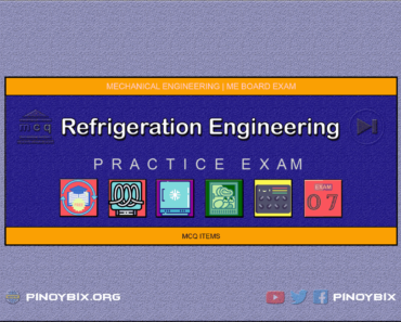 MCQ in Refrigeration Engineering Part 7 | ME Board Exam