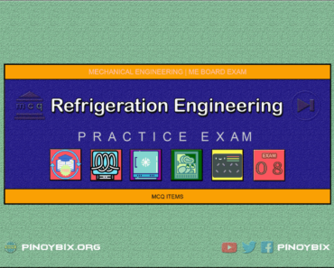 MCQ in Refrigeration Engineering Part 8 | ME Board Exam