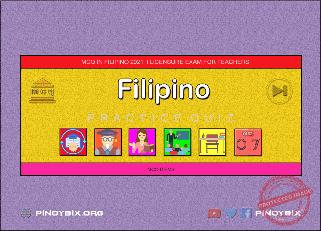 MCQ in Filipino Part 7 | Licensure Exam for Teachers 2022