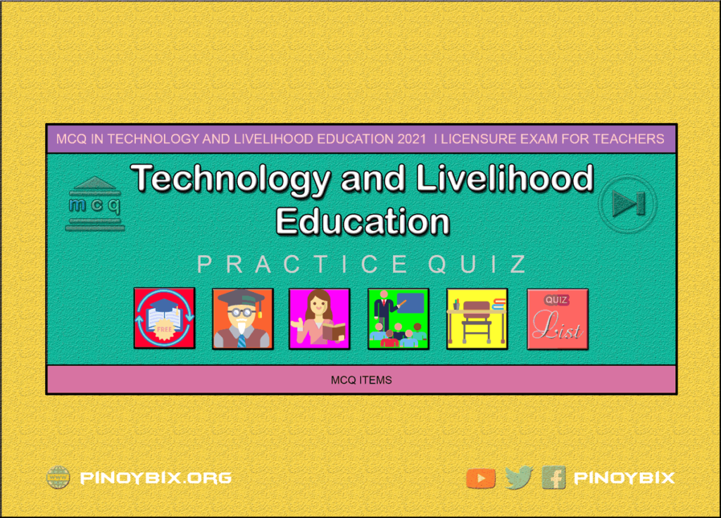 MCQ in Technology and Livelihood Education Series | LET 2022
