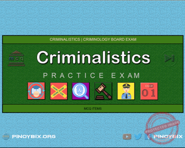 MCQ in Criminalistics Part 1 | Licensure Exam for Criminologist