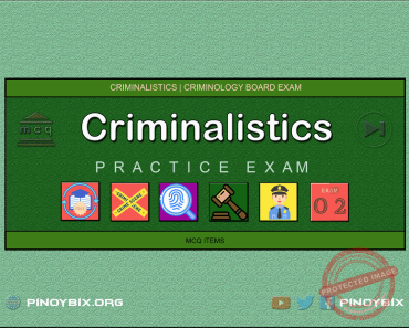 MCQ in Criminalistics Part 2 | Licensure Exam for Criminologist