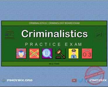 MCQ in Criminalistics Part 3 | Licensure Exam for Criminologist