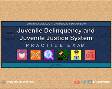 MCQ in Juvenile Delinquency and Juvenile Justice System Part 1 | Licensure Exam for Criminologist