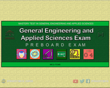 General Engineering and Applied Sciences Mastery Test 4: ECE Pre-Board