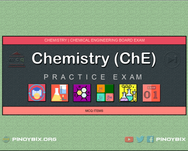 MCQ in Chemistry Part 1 | Licensure Exam for Chemical Engineering