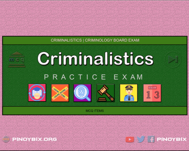 MCQ in Criminalistics Part 13 | Licensure Exam for Criminologist