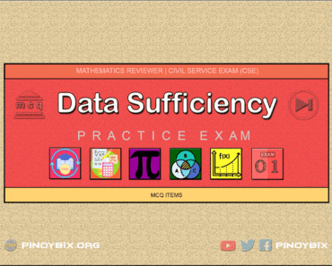 MCQ in Data Sufficiency Part 1 | Civil Service Exam (CSE)